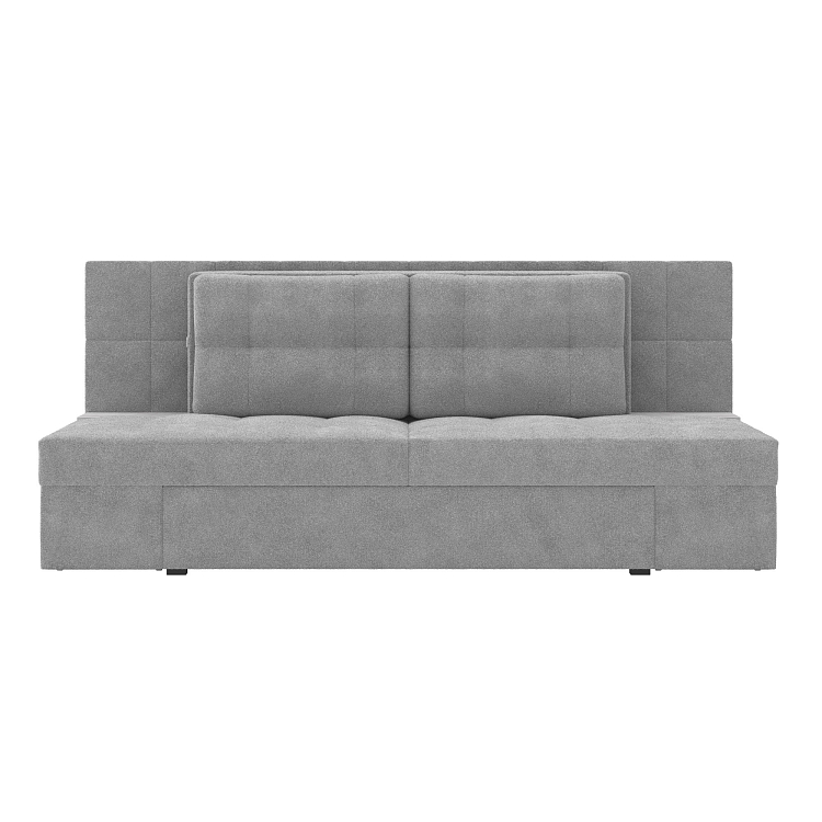 Даллас М / диван - кровать велюр джоя 022 сильвер/ЛДСП бетон пайн белый новая упаковка